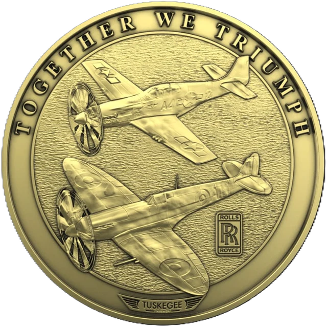 Reverse showing a Spitfire and a P-51D Mustang