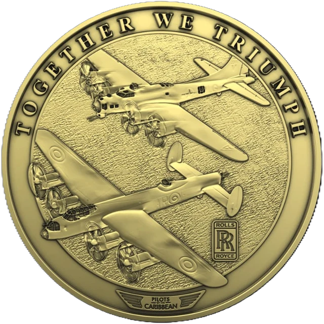 Reverse showing a Lancaster and a B-17 Flying Fortress